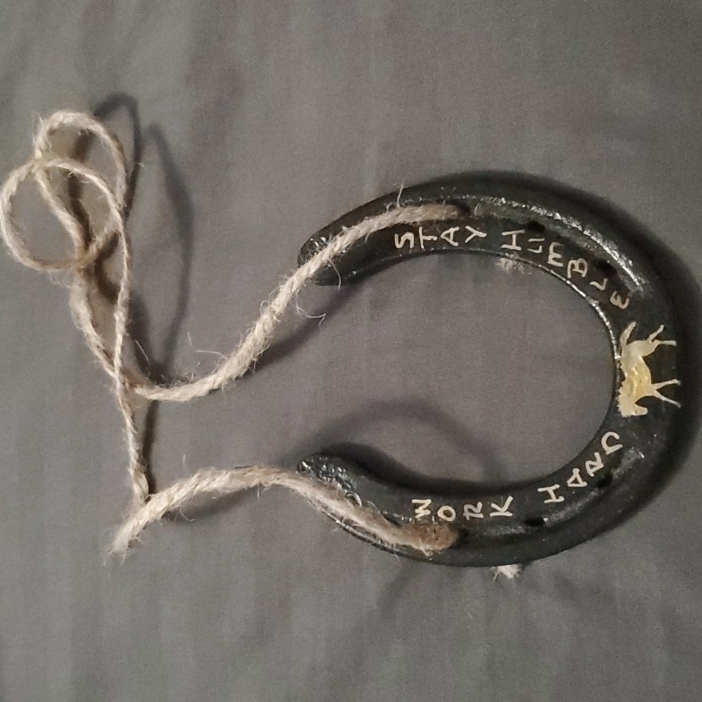 Handmade horseshoe decore